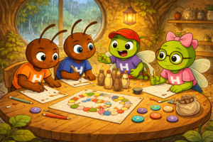 La tarde de los juegos caseros en Hormitrópolis