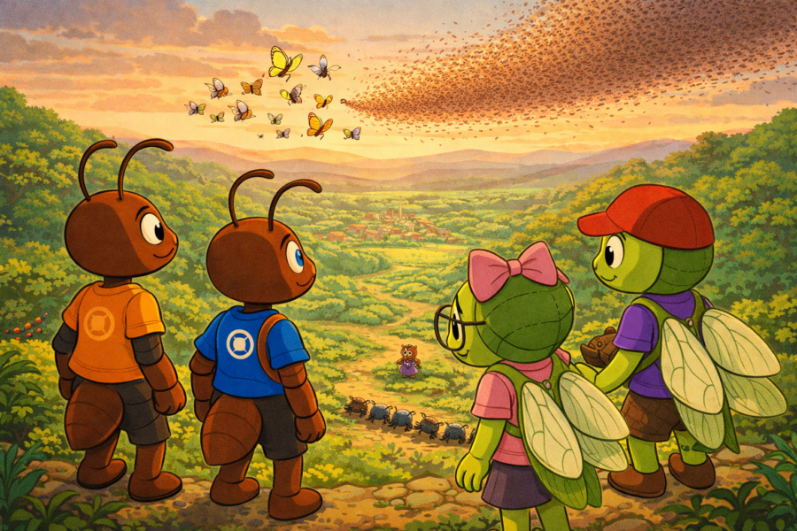 the alliance of the insects in hormitropolis